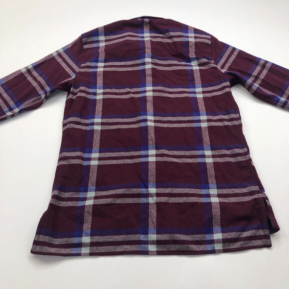 Under Armour ColdGear Small Red Light Flannel Button LS Multicolor Plaid Shirt - Picture 7 of 11